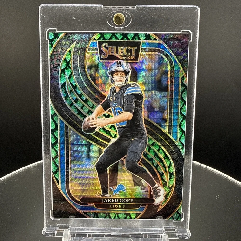 2024 Panini Select - Premier Level Jared Goff #123 Dragon Scale Prizm /81 Lions
